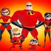 Incredibles paint by numbers