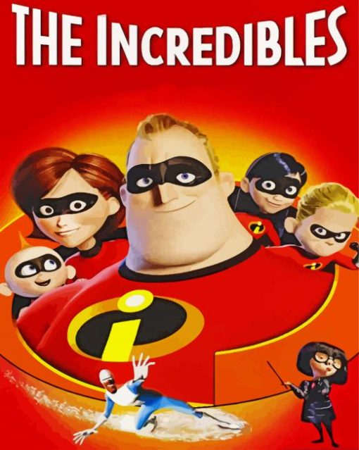 The Incredibles Poster paint by numbers