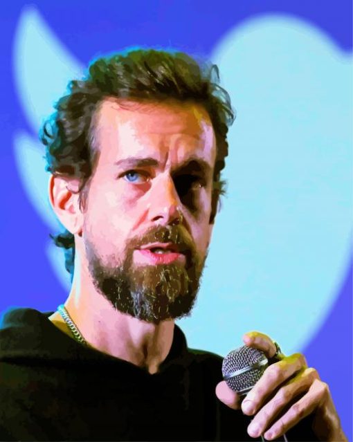 Jack Dorsey CEO paint by numbers