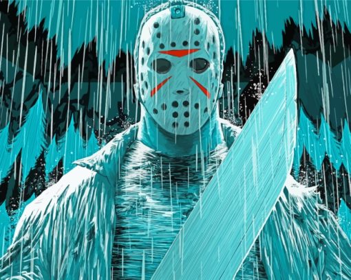 Jason Voorhees paint by numbers