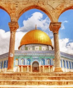 Jerusalem Dome Of The Rock paint by numbers