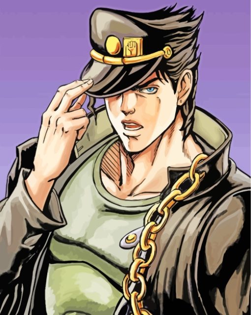 Jotaro Kujo Jojo Adventure Paint by numbers