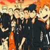 Karasuno High Members Haikyuu paint by numbers