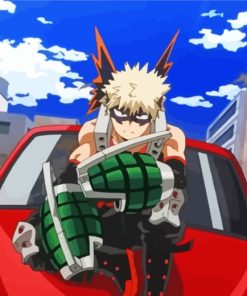 Katsuki Bukugo On Car paint by numbers