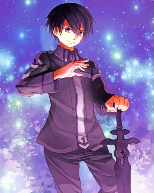 Kazuto Kirigaya Kirito paint by number