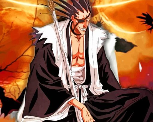 Kenpachi Zaraki Anime paint by numbers