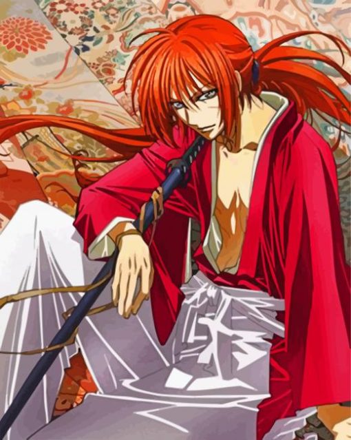 Kenshin-Himura-anime-paint-by-number