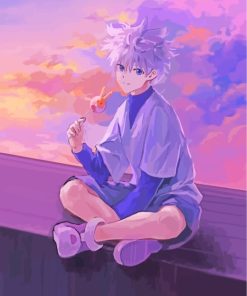 Killua Zoldyck Anime Boy paint by numbers