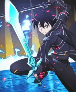 Kirito Kazuto Kirigaya paint by number