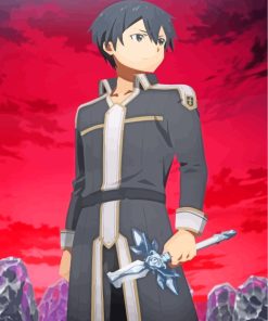 Kirito Sword Art Online Anime paint by number