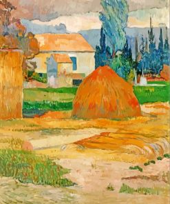 Landscape Near Arles By Gouguin paint by numbers