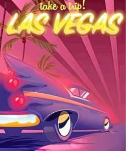 Las Vegas Nevada Poster paint by numbers