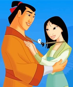 Li Shang And Mulan Love paint by numbers