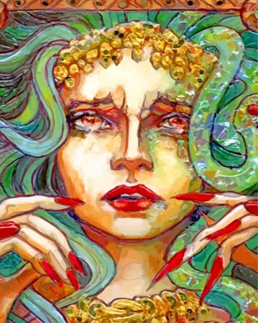 Madusa paint by numbers