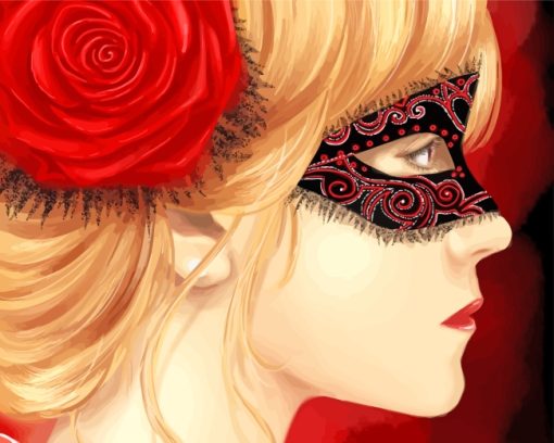 Masked Girl paint by number