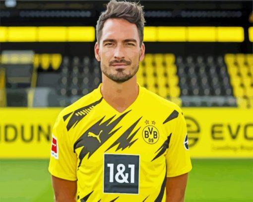 Mats Hummels paint by numbers