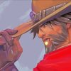 Overwatch McCree Character paint by numbers