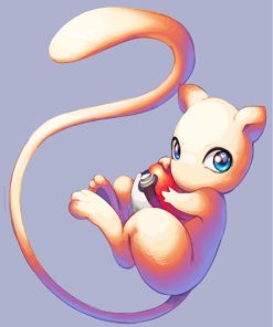 Mew Pokemon paint by numbers