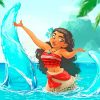 Moana Princess paint by numbers