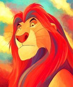 Mufasa Lion paint by numbers