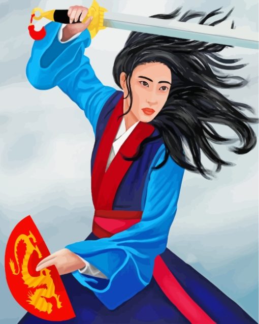 Mulan Art Paint by numbers