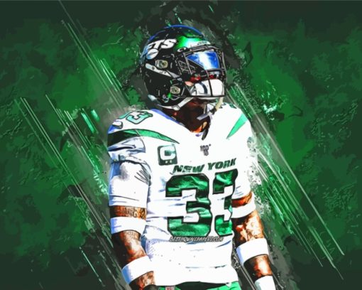 New York Jets Football Player paint by numbers