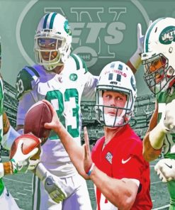 NY Jets Players paint by numbers