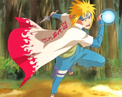 Naruto Minato Namikaze paint by numbers