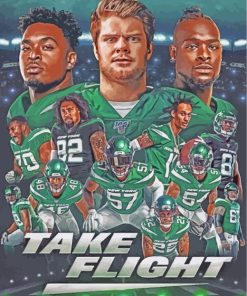 New York Jets Players Poster paint by numbers