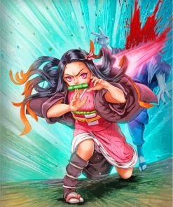 Nezuko Demon Slayer paint by numbers