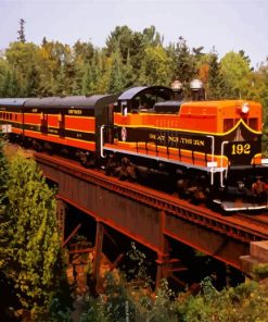 North Shore Railroad Duluth paint by numbers