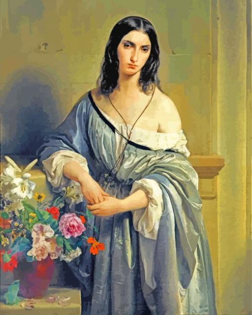 Odalisque Hayez paint by number