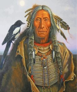 Old Native Indian paint by number