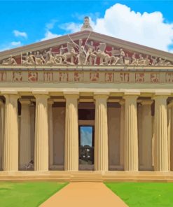 Parthenon Nash Ville paint by numbers