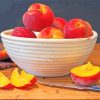 Peaches In Bowl paint by numbers