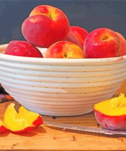 Peaches In Bowl paint by numbers