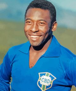 Pele Brazilian Soccer Player Athlete paint by numbers