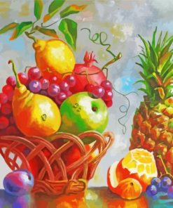 Pineapple And Fruits paint by numbers