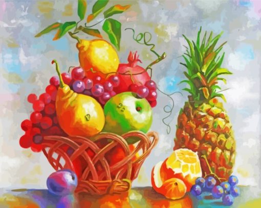 Pineapple And Fruits paint by numbers