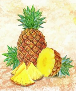 Pineapple Fruit Still Life paint by numbers