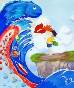 Ponyo Studio Ghibli paint by numbers