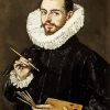 Portrait Of Jorge Manuel Theotocopuli El Greco paint by numbers