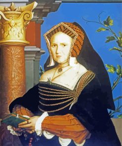 Portrait Of Lady Mary Guildford By Holbein paint by numbers