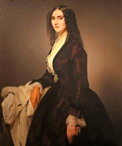 Portrait Of Matilde Juva Branca By Hayez paint by number