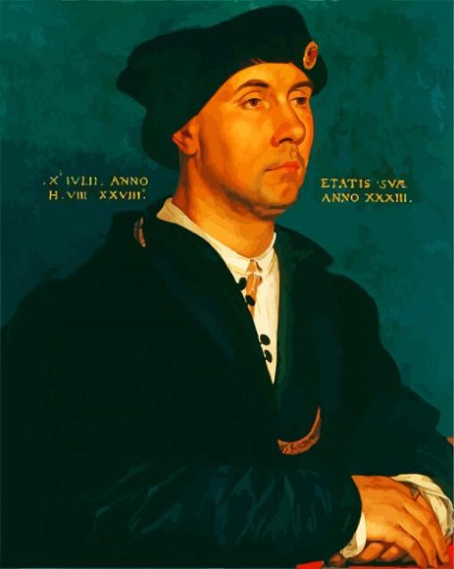 Portrait Of Sir Richard Southwell By Holbein paint by numbers