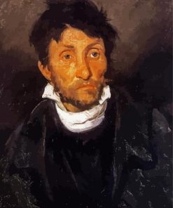 Portrait Of A Kleptomaniac By Theodore Gericault paint by numbers