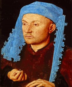 Portrait Of A Man With Blue Chaperon Jan Van Eyck paint by numbers