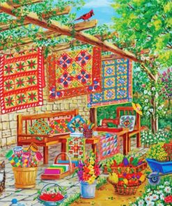 Quilts Garden paint by numbers