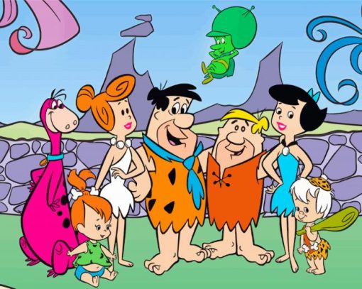 The Flintstones paint by number