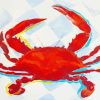 Red Crab paint by numbers